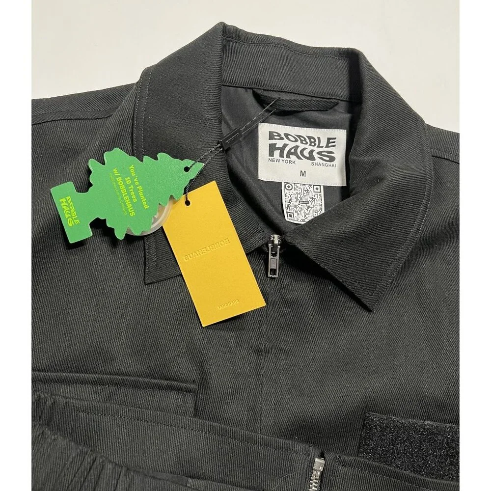 Bobble Haus x BSP Utility Jacket in Black - Picture 4 of 5